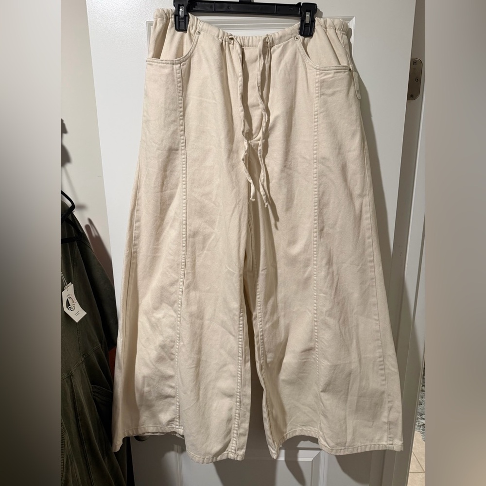 Free People Cream Liberty Pants - Picture 2 of 4